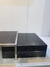 Mesa ratona doble marquina black con base en acero inoxidable en internet