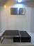 Mesa ratona doble marquina black con base en acero inoxidable - comprar online