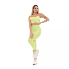 Conjunto Microcanelado Poliamida Legging + Top Alça na internet