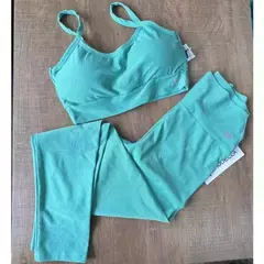 Imagem do Conjunto Microcanelado Poliamida Legging + Top Alça