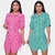 Kit 2 Vestido Chemise Feminino Listrado Moda Blogueira