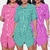 Kit 3 Vestido Chemise Feminino Listrado Moda Blogueira - comprar online