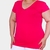 Blusa Feminina Plus Size Decote V