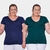 Kit 2 Blusa Feminina Plus Size Decote V na internet