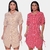 Imagem do Kit 2 Vestido Chemise Feminino Listrado Moda Blogueira