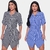 Kit 2 Vestido Chemise Feminino Listrado Moda Blogueira