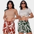 Kit 2 Shorts Estampado Feminino com Cordão - loja online