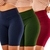 Kit 3 Bermudas Suplex Academia Fitness Feminino Cintura Alta - comprar online