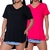 Kit 2 Blusa Feminina Decote V Mullet Verão - loja online