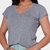 Blusa Feminina Lisa Decote V Viscolycra - Mallinus