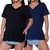 Imagem do Kit 2 Blusa Feminina Decote V Mullet Verão