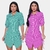 Kit 2 Vestido Chemise Feminino Listrado Moda Blogueira