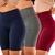 Kit 3 Bermudas Suplex Academia Fitness Feminino Cintura Alta