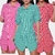 Imagem do Kit 3 Vestido Chemise Feminino Listrado Moda Blogueira