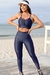 Conjunto Fitness Top Bel e Calça Básica Marinho