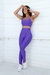 Conjunto Fitness de Compressão Top Básico e Calça Básica Violeta na internet