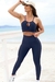 Conjunto Fitness Top Ana e Calça Básica Marinho