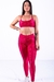 Conjunto Fitness Top Básico e Calça Básica Pink Canelado