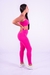 Conjunto Fitness Top Básico e Calça Básica Pink Texturizado - comprar online