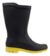 BOTA PVC COM FORRO PRETA SOLADO AMARELO PRETA