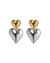 Aretes de corazón doble - comprar en línea