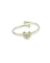 Anillo de corazon ajustable