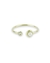 Anillo ajustable perla y piedra