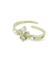 Anillo ajustable con zirconia en forma de corona