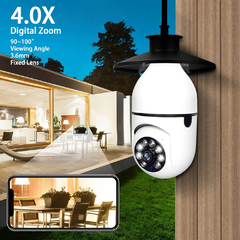 Câmera de segurança 360 sem fio com encaixe de lâmpada - comprar online