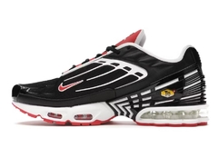 Air Max Plus TN 3 Black White Track Red na internet