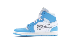 Air Jordan 1 Retro High Off-White University Blue na internet