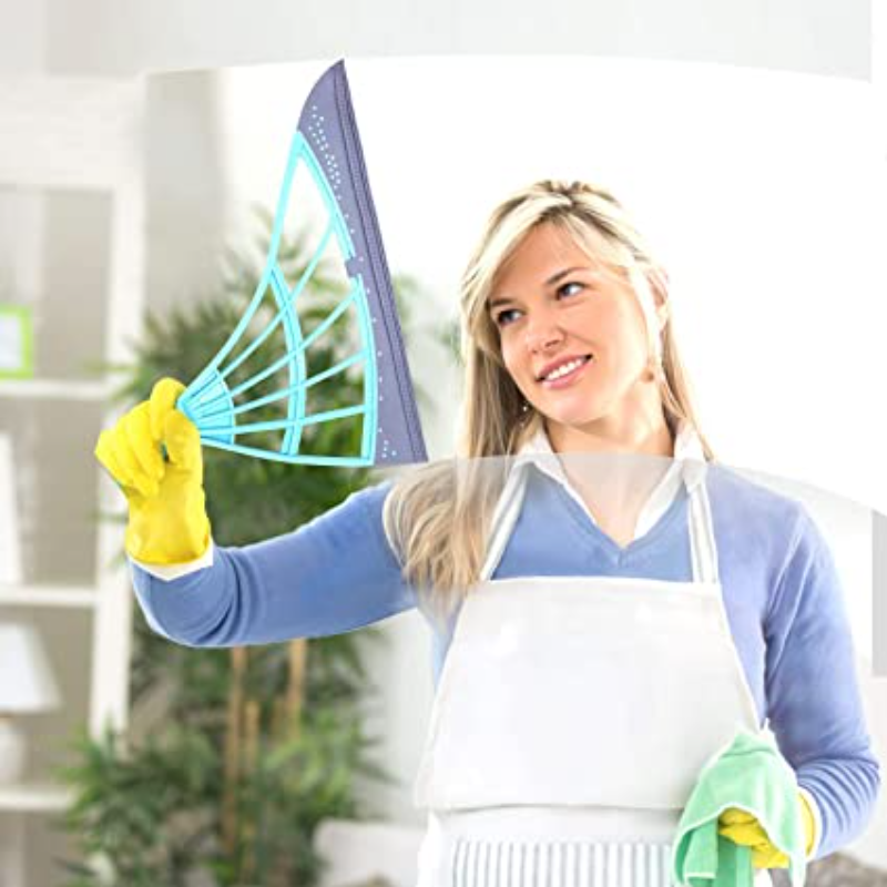 Escoba De Silicona Secador 2 E 1 Mágico Multifuncion Vidrios