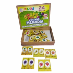 Jogo da Memória Frutas 24 Peças