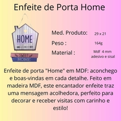 Enfeite de Porta Home na internet