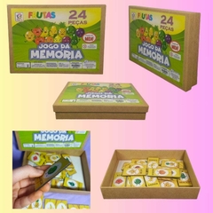 Jogo da Memória Frutas 24 Peças - comprar online