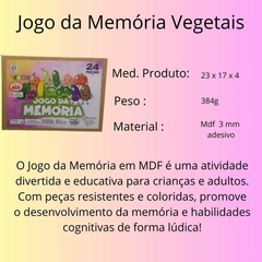 Jogo da Memória Vegetais 24 Peças na internet