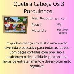 Quebra Cabeça Os 3 Porquinhos 24 Peças na internet