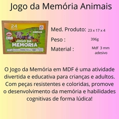 Jogo da Memória Animais 24 Peças na internet