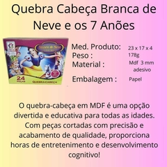 Quebra Cabeça Branca de Neve Caixa Papel na internet