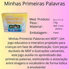 Jogo Educativo Minhas Primeiras Palavras Caixa Papel na internet