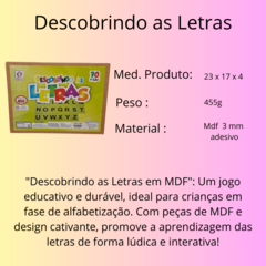 Jogo Descobrindo as Letras 70 Peças na internet