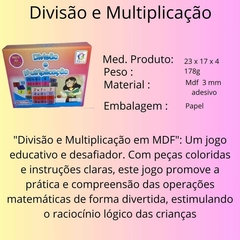 Jogo Educativo Divisão e Multiplicação Caixa Papel na internet