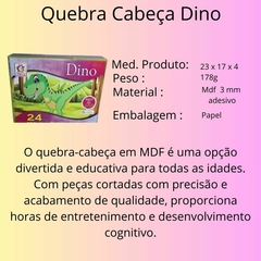 Quebra Cabeça Dino Caixa Papel na internet