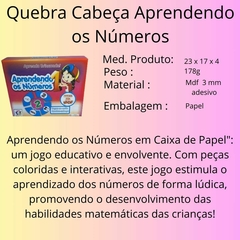 Jogo Educativo Aprendendo os Numeros Caixa Papel na internet