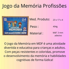 Jogo da Memória Profissões 24 Peças na internet