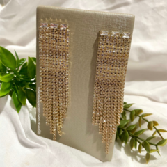 Brinco de Festa - Strass - Dourado