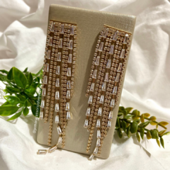 Brinco de Festa - Strass - Dourado