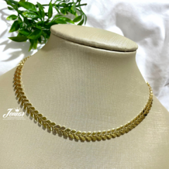 Choker - Escama de Peixe - Dourado