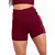 Short Fitness Cintura Alta Marsala com Elástico REF CLGA4