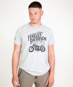 Man Remera Harley Gris melange 619GM